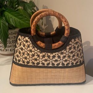 Woven beach bag